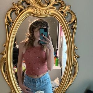 Pink Floral Rue21 Cropped Tank! 🌺